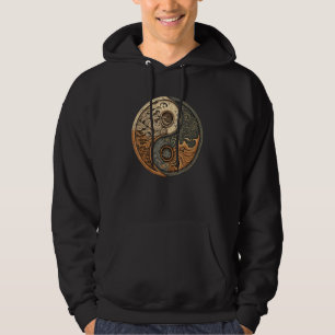Sudadera Símbolo Yin Yang de equilibrio y armonía con olas