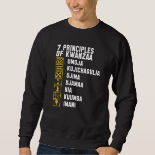 Sudadera Símbolos de Kwanzaa 7 Principios África Celebran K