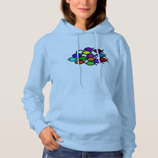 Sudadera Símbolos de peces cristianos - Escuela Arcoiris -