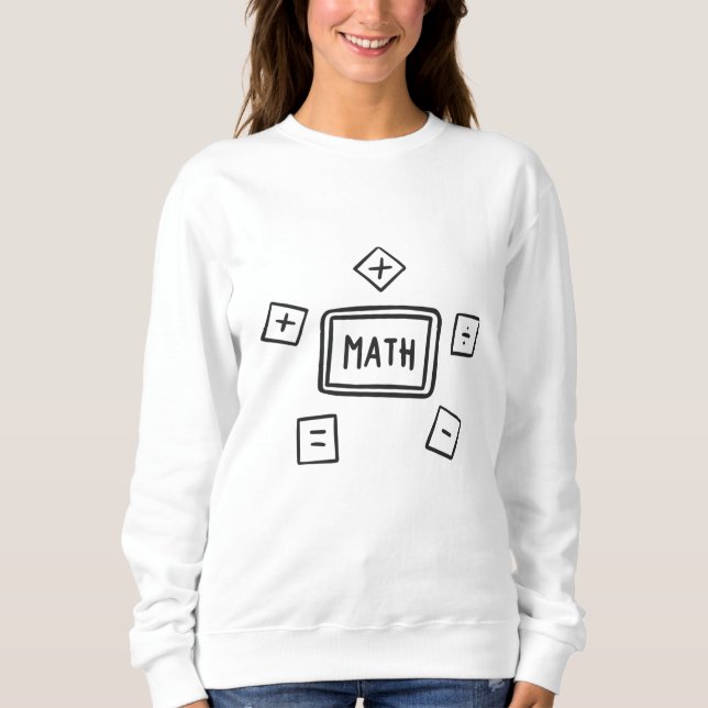 Sudadera Símbolos matemáticos para niños (Anverso)