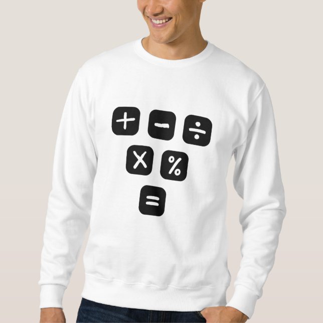 Sudadera Símbolos matemáticos Signos matemáticos (Anverso)
