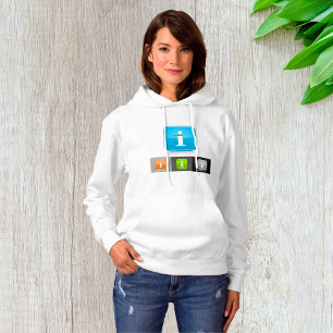 Sudadera Símbolos modernos de información brillante