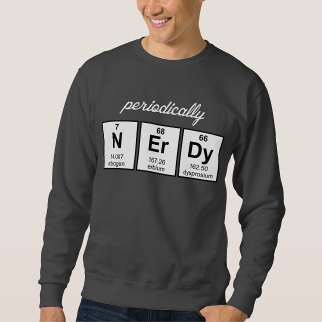 Sudadera Símbolos periódicamente Nerdy del elemento (Anverso)