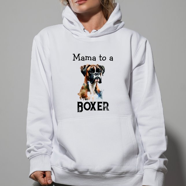 Sudadera Simple Boxer Mama Brown Personalize (Subido por el creador)