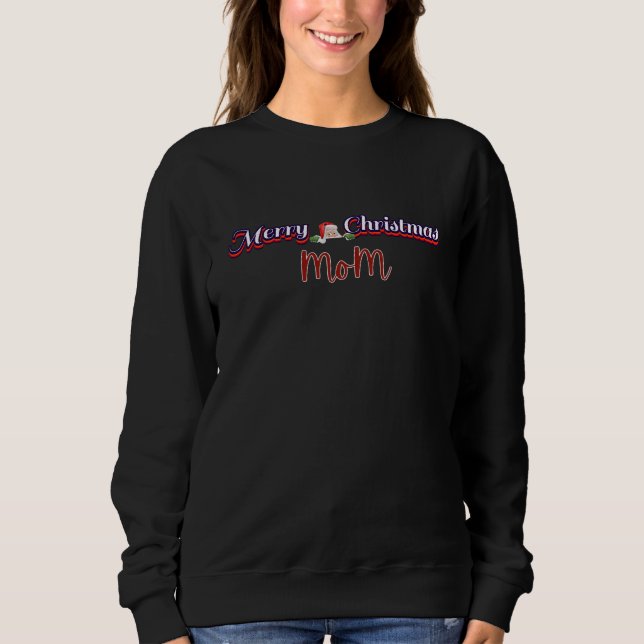 Sudadera Simple Feliz Navidad MoM (Anverso)