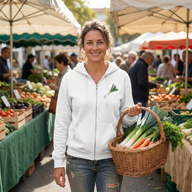 Sudadera Simple Green Leek Vegetable (Subido por el creador)