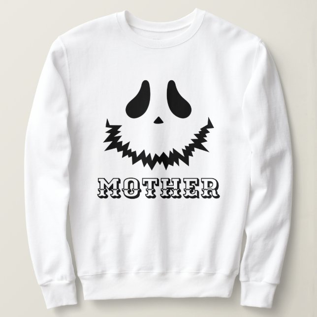 Sudadera Simple Happy Halloween Boo Mama Pumpkin (Anverso del diseño)
