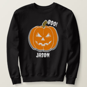 Sudadera Simple Happy Halloween calabaza de miedo
