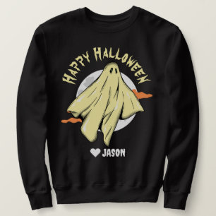 Sudadera Simple Happy Halloween fantasma
