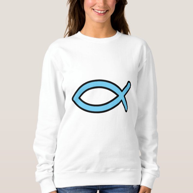 Sudadera Simple Jesus Fish (Anverso)