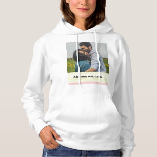 Sudadera simple minimal añade tu nombre foto acuarela