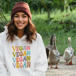 Sudadera Simple Vegan, Flowers Retro