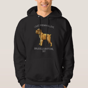 Sudadera Simplemente amo con locura al perro Griffon de Bru