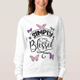 Sudadera Simplemente bendecido
