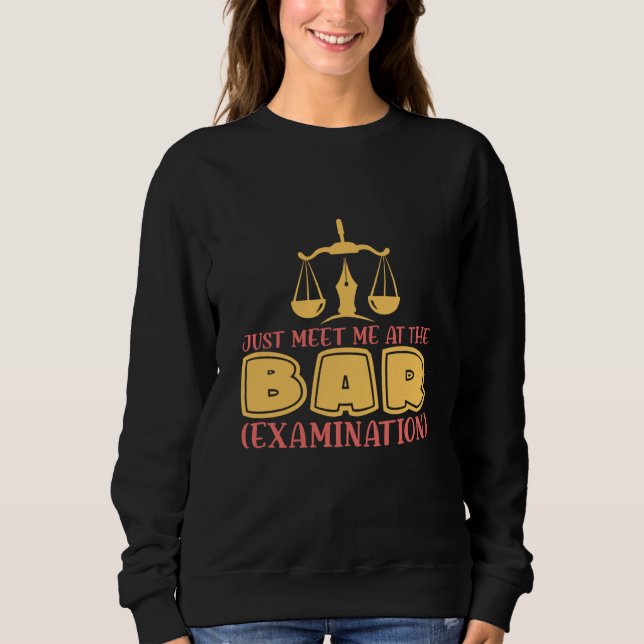 Sudadera Simplemente Encuentrame En El Bar para Abogados y  (Anverso)