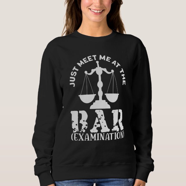 Sudadera Simplemente Encuentrame En El Bar para Abogados y  (Anverso)