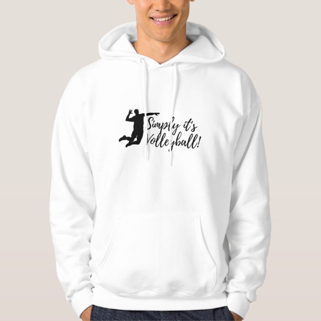 Sudadera SIMPLEMENTE ES UN VOLEIBOL - TIPOgrafía - Hoodie d (Anverso)