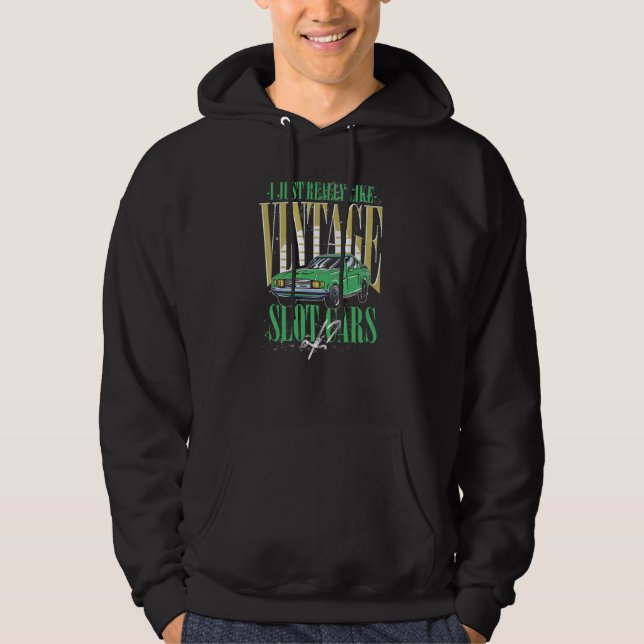 Sudadera Simplemente Me Gustan Mucho Los Coches De Ranura A (Anverso)
