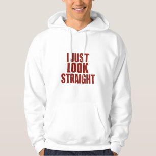 Sudadera Simplemente miro recto Mes del Orgullo LGBT Gay Le