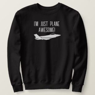 Sudadera Simplemente soy Genial en Avión,Divertido,Humor, C