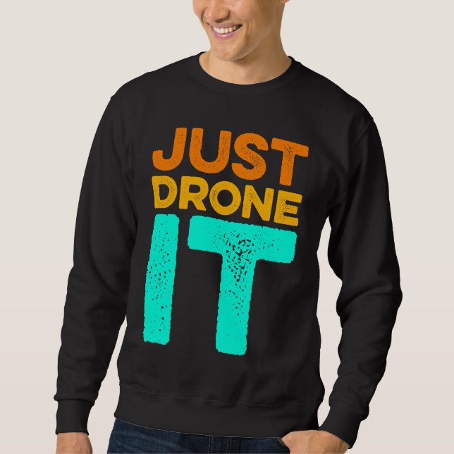 Sudadera Simplemente Vuela Dron Quadricóptero Pilot RC Dro (Anverso)