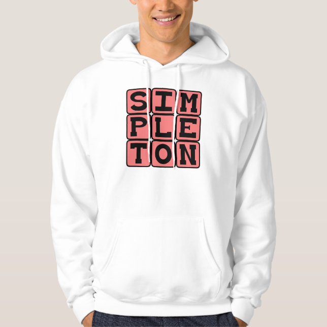 Sudadera Simplón, Persona Básica (Anverso)