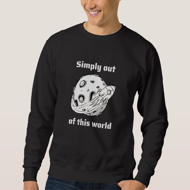 Sudadera Simply Out Of This World Retro Outer Space Designs (Anverso)