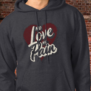 Sudadera Sin amor sin dolor tipografía cardíaca alterada ar