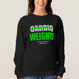 Sudadera Sin Cardio Weights Gym Fitness Workout Bodybuildin
