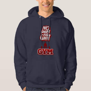 Sudadera "Sin dolor, sin ganancia, gatitos, motivación de e