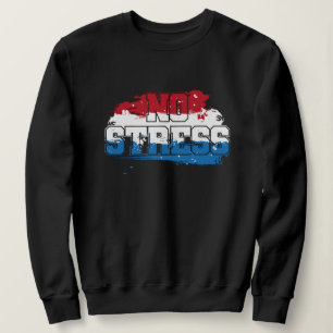 Sudadera Sin estrés - Mentalidad positiva azul rojo