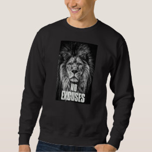 Sudadera Sin Excusas Inspiradoras diciendo Gimnasio Motivac