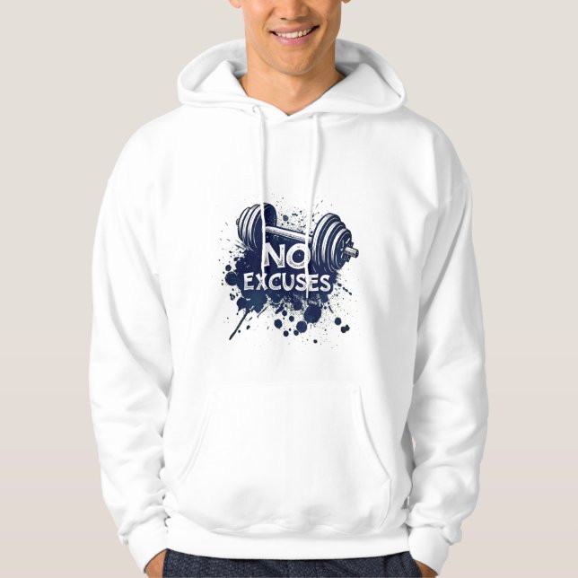 Sudadera sin Excusas – Tipografía Motivacional en  (Anverso)