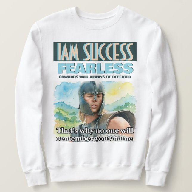 SUDADERA SIN MIEDO (Anverso del diseño)