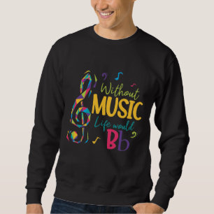 Sudadera Sin Music Life Sería Flat Clef Notas Musicales