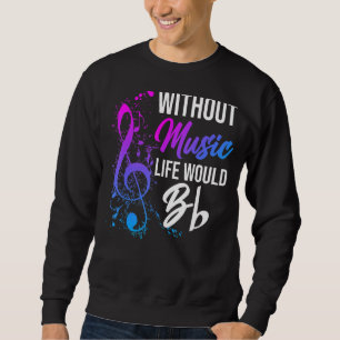 Sudadera Sin música, la música sería plana