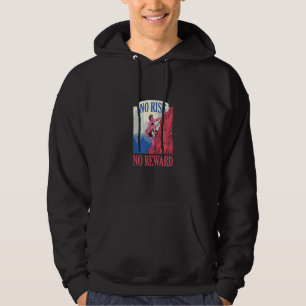 Sudadera Sin Riesgo No Hay Recompensa Escalando Montañas