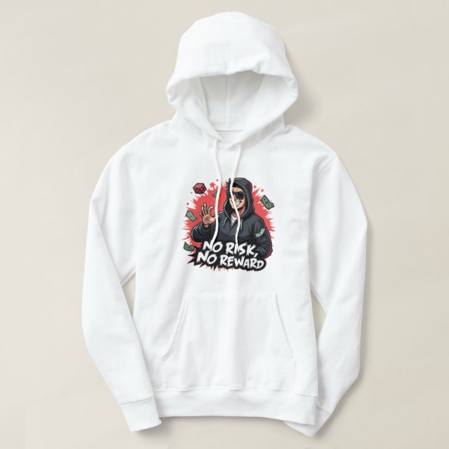 Sudadera Sin riesgo No Recompensa Gangsta Dice Personalizad (Diseño del anverso)