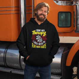 Sudadera Sin Terapia Sólo Más Dardos - Gracioso Ventilador