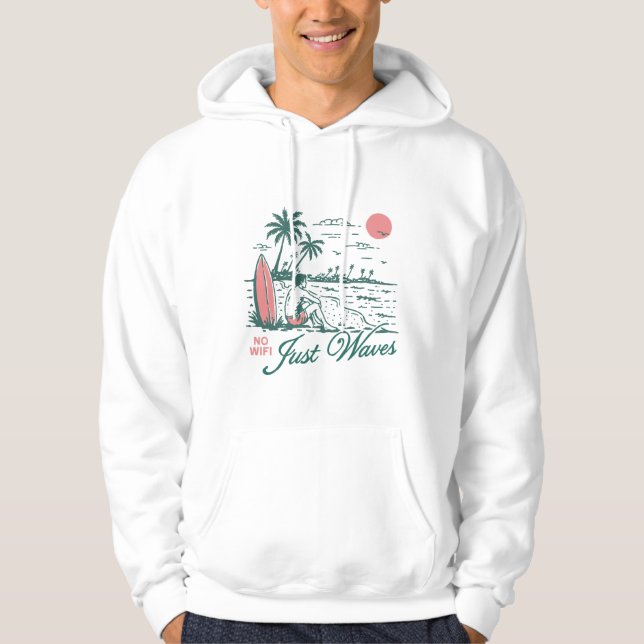 Sudadera Sin Wifi Solo Olas (Anverso)