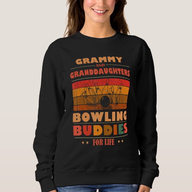 Sudadera Sincere Granddaughters GRAMMY Buddies For Life Bow (Anverso)