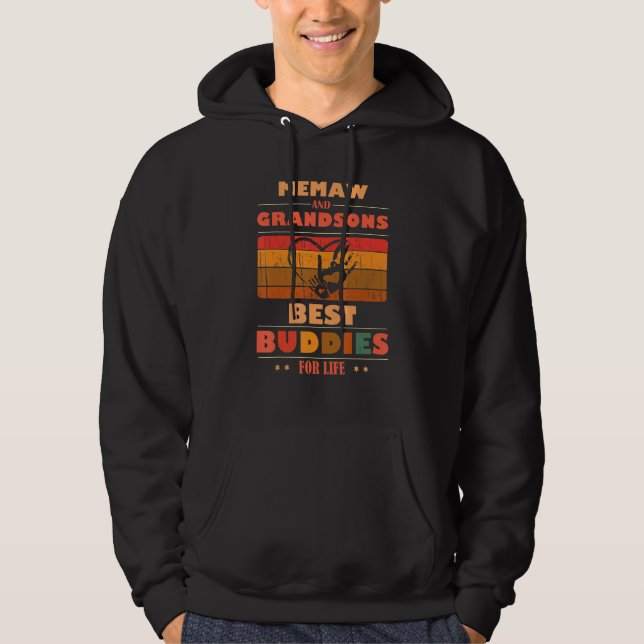 Sudadera Sincere Grandparents Buddies For Life MEMAW Grands (Anverso)