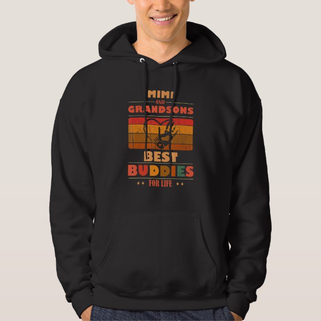 Sudadera Sincere Grandparents Buddies For Life MIMI Grandso (Anverso)