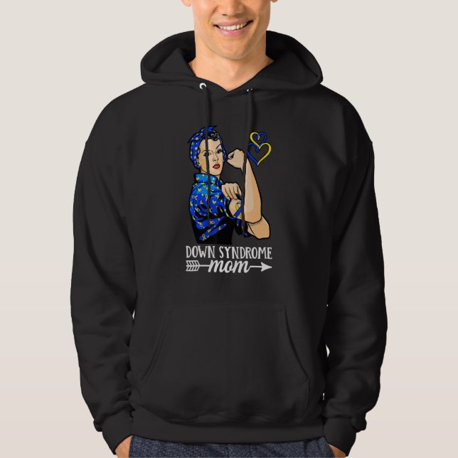 Sudadera Síndrome de Down Mamá Trisomy 21 Awarene Síndrome  (Anverso)