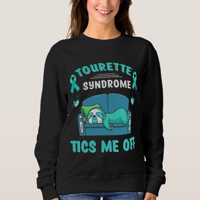 Sudadera Síndrome de Tourette Me Enciende De La Sangre (Anverso)