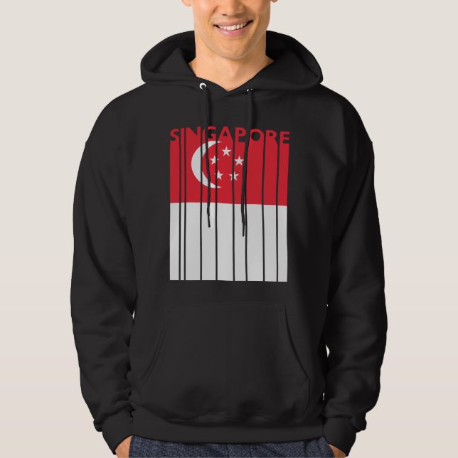Sudadera Singapore  Vintage Singaporean Flag  Vacation (Anverso)