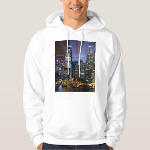 Sudadera Singapur downtown ciudad por la noche