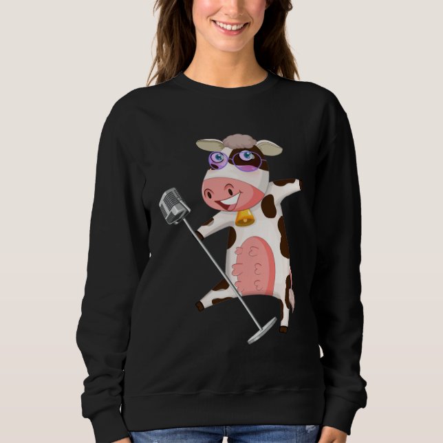 Sudadera singing cow outfit (Anverso)