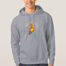Sudadera **Singing Parrot – Cute Parrot Singing Illustratio