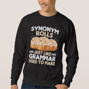 Sudadera Sinónimo rueda igual que la gramática solía hacer